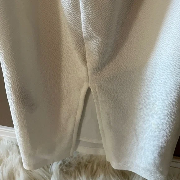 ASOS White Open Back Midi Dress - Picture 4 of 5